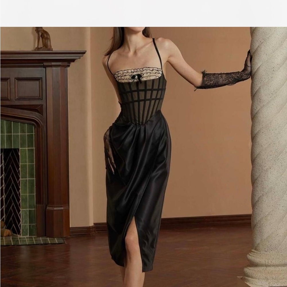 Lacemade Midday Phantom corset dress size M